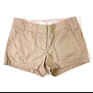 JCrew Chino broken -In Kaki Shorts Sz. 6